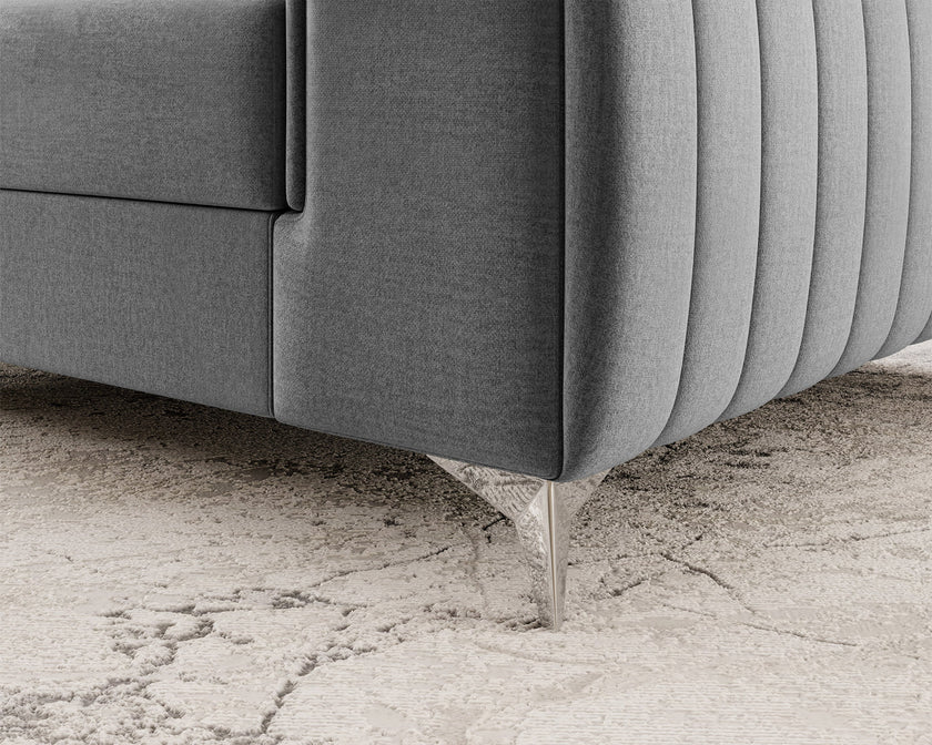 Laurence Modern Accent Chair - Light Grey
