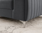 Laurence Modern Accent Chair - Dark Grey