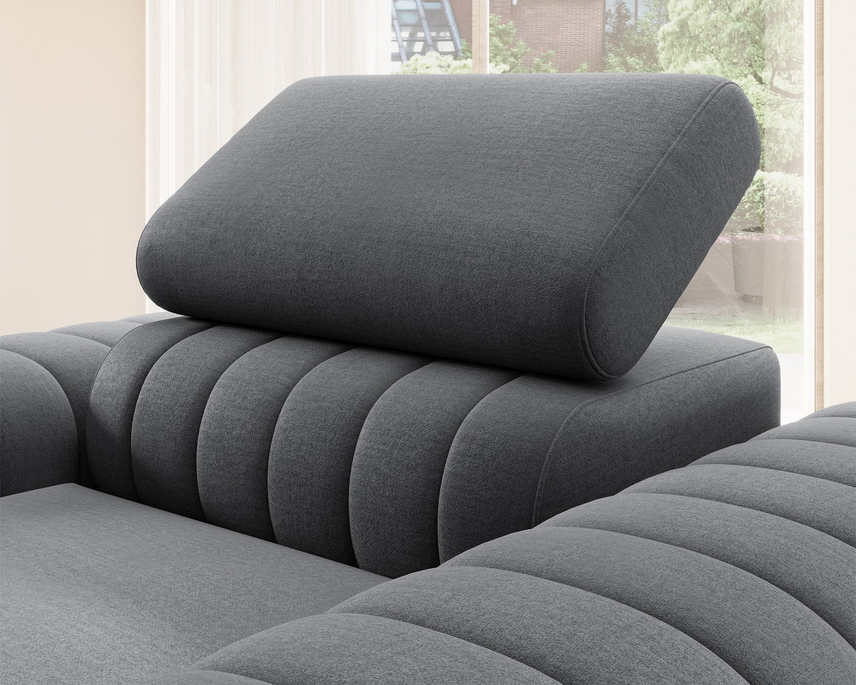 Laurence Modern Accent Chair - Dark Grey