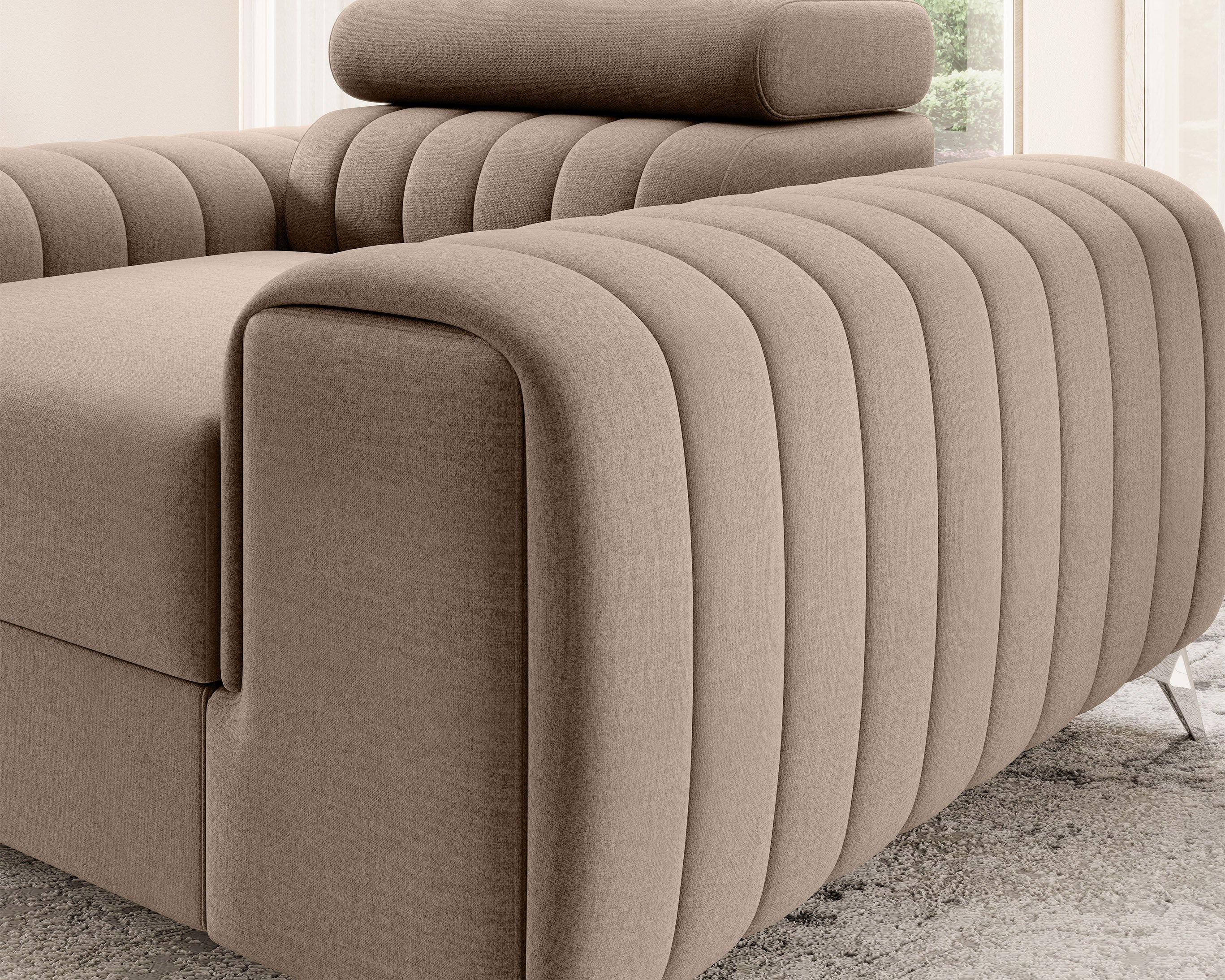 Laurence Modern Accent Chair - Beige