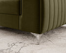 Laurence Modern Accent Chair - Olive Green