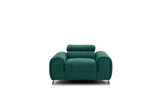 Laurence Modern Accent Chair - Teal Green