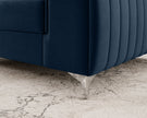 Laurence Modern Accent Chair - Navy Blue