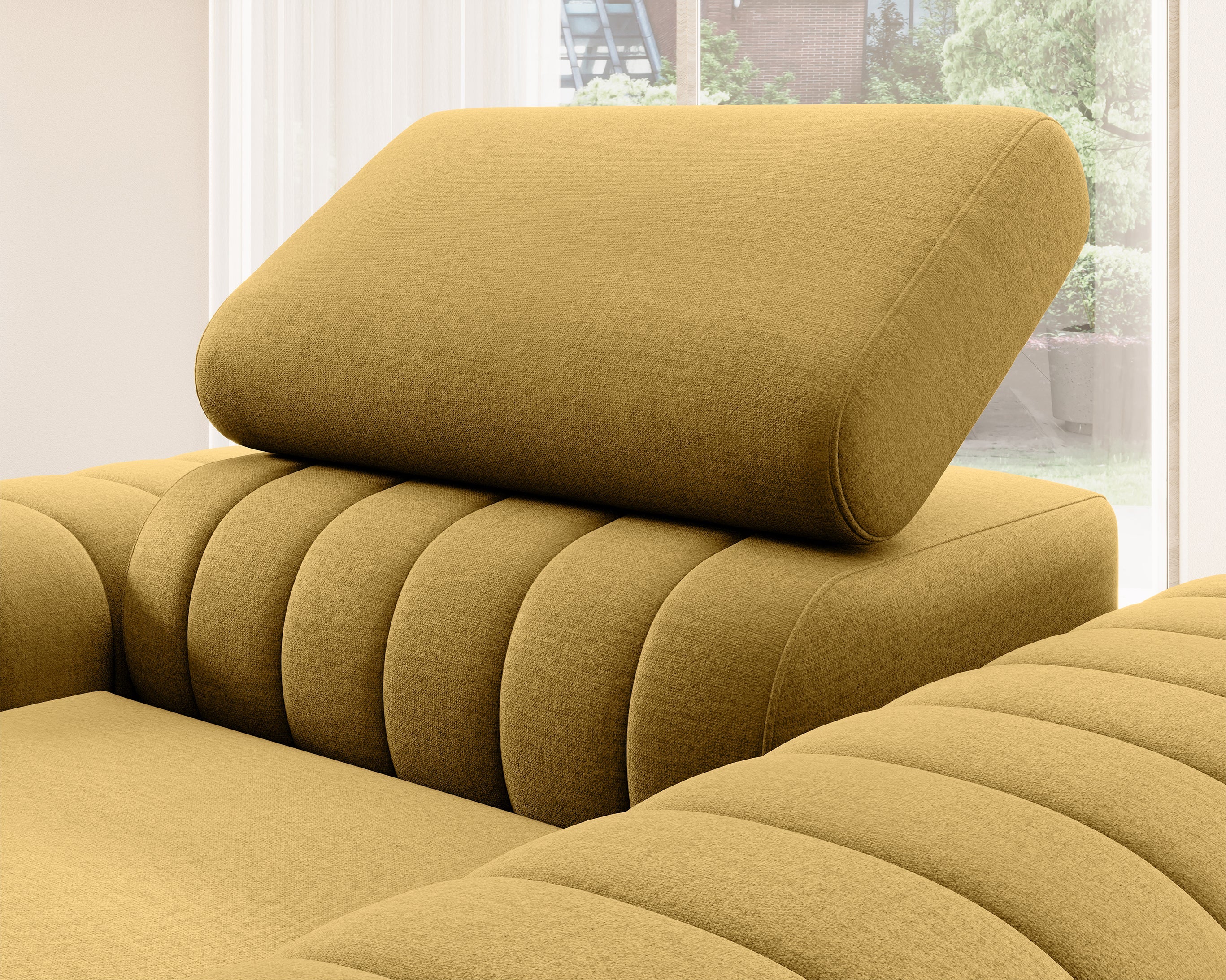 Laurence Modern Accent Chair - Mustard