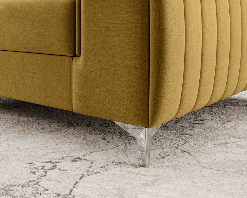 Laurence Modern Accent Chair - Mustard