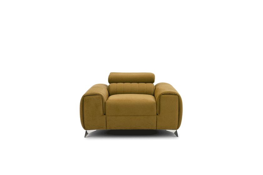 Laurence Modern Accent Chair - Mustard