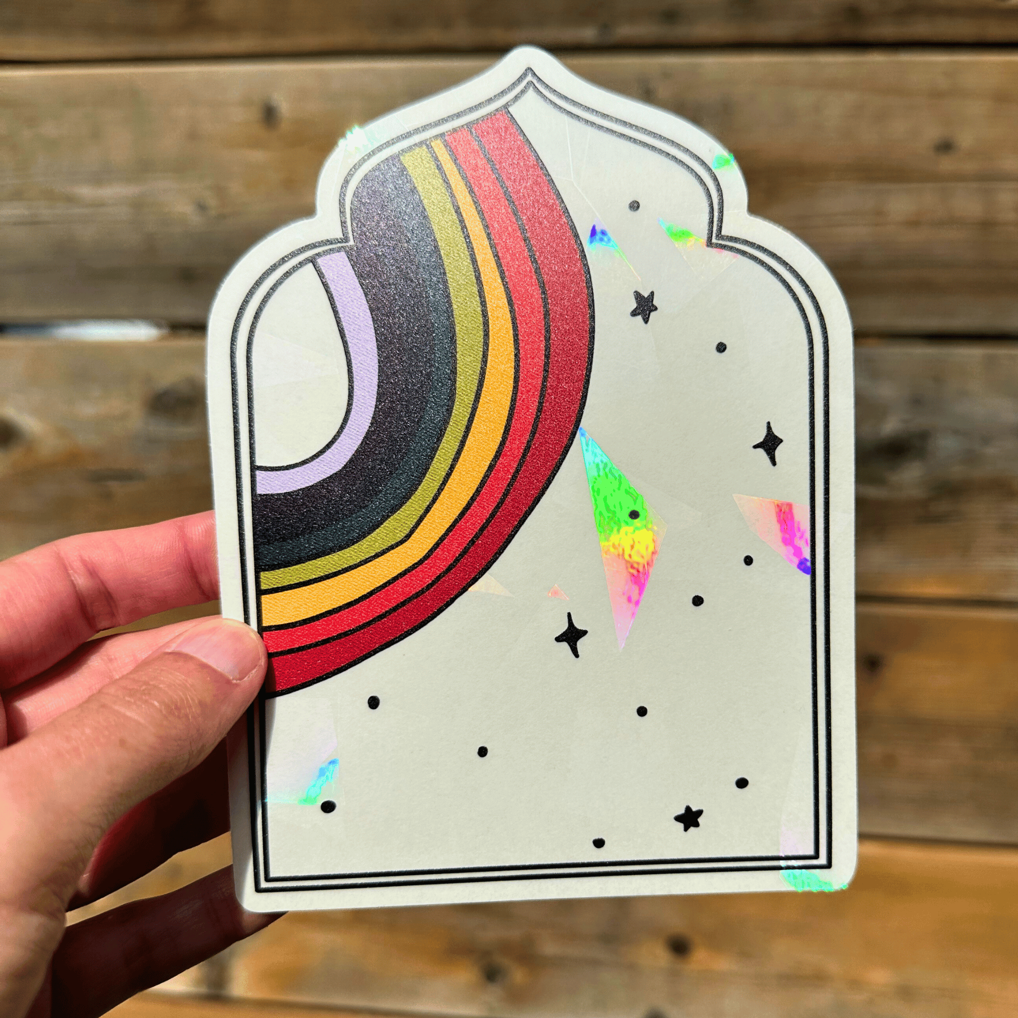 Arabesque Suncatcher Sticker