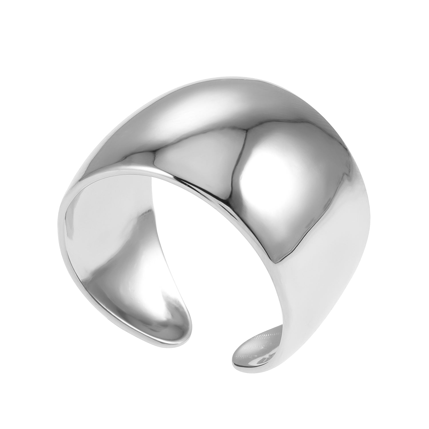 ARILOGO : Bague large en argent, style moderniste