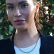 ARKELEY Gold: Chunky Rope Chain Textured Necklace