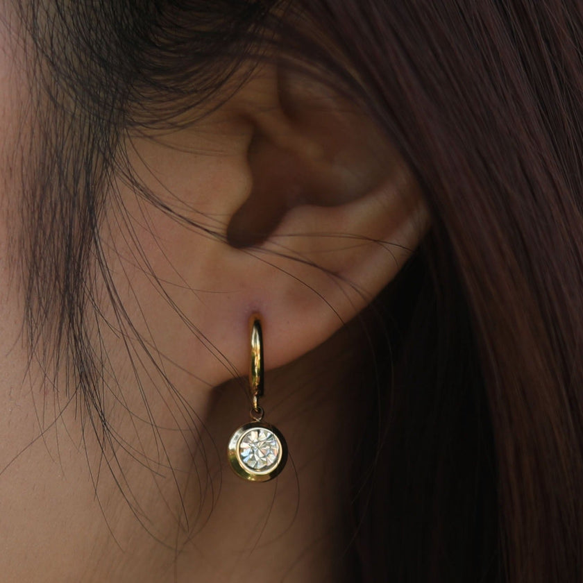 Boucles d'oreilles créoles en zircone ARTI