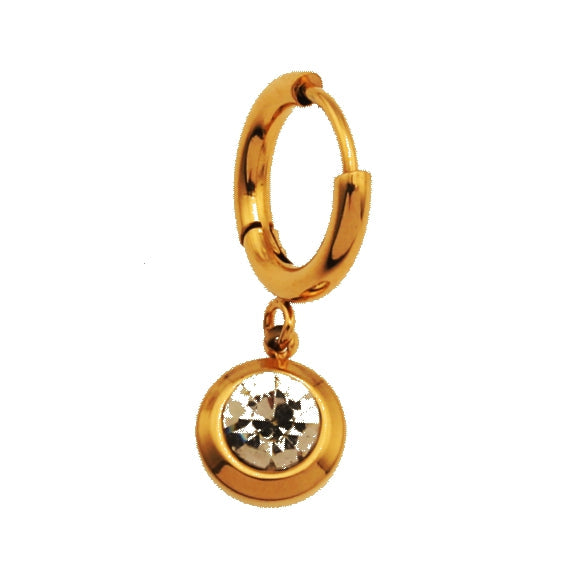 Boucles d'oreilles créoles en zircone ARTI