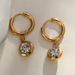 Boucles d'oreilles créoles en zircone ARTI