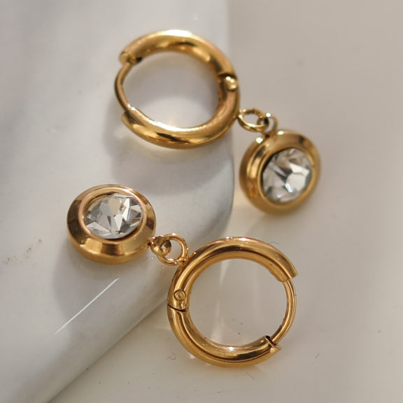 Boucles d'oreilles créoles en zircone ARTI