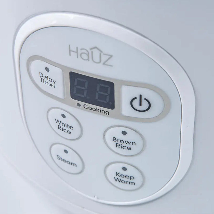 HAUZ ARZD260 6-Cup Digital Rice Cooker and Food Steamer