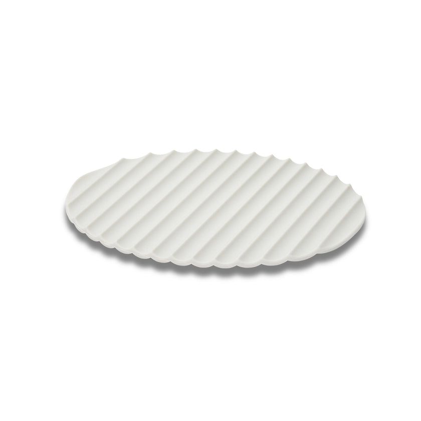 Eatoco Nami Silicone Mat – Heat-Resistant & Non-Slip Pot Holder - Light Grey