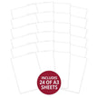 Adorable Scorable - A3 White Chalk x 24 sheets