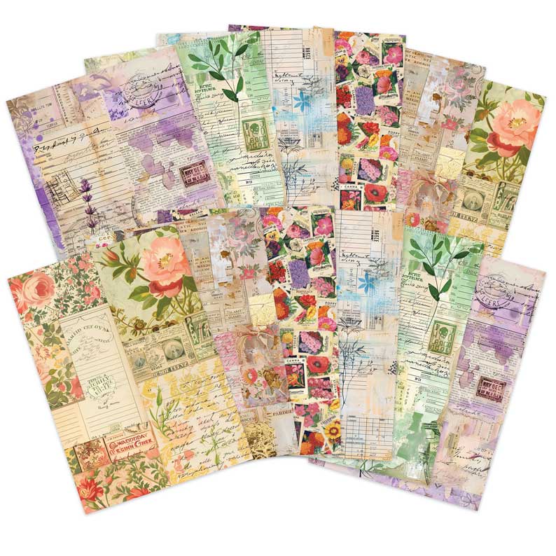 Adorable Scorable Designer Card Packs - Botanical Scrapbook