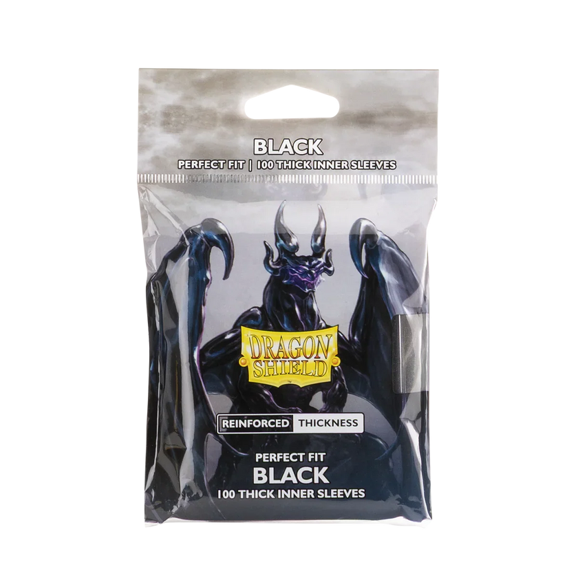 Dragon Shield Sleeves - Perfect Fit Thick Inner (Black)