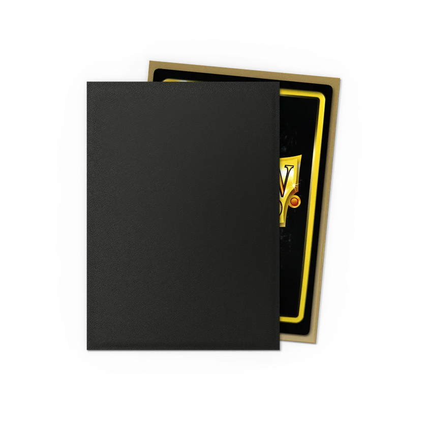 Dragon Shield Sleeves - Matte Standard (Black & Gold)