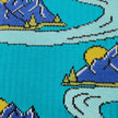 Friday Sock Co Men's Mountains & Trees Comic Athletic Socks