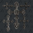 Zuri Designs Ornate Crosses Set 3