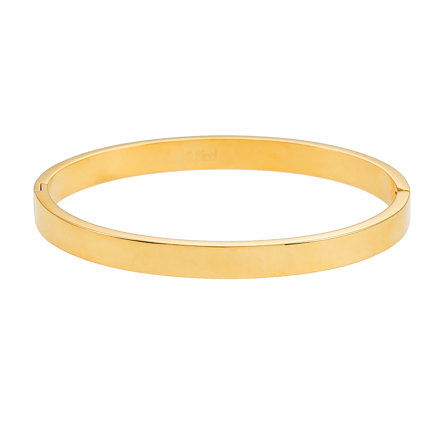 Style ATTILI : Bracelet minimaliste classique en or.