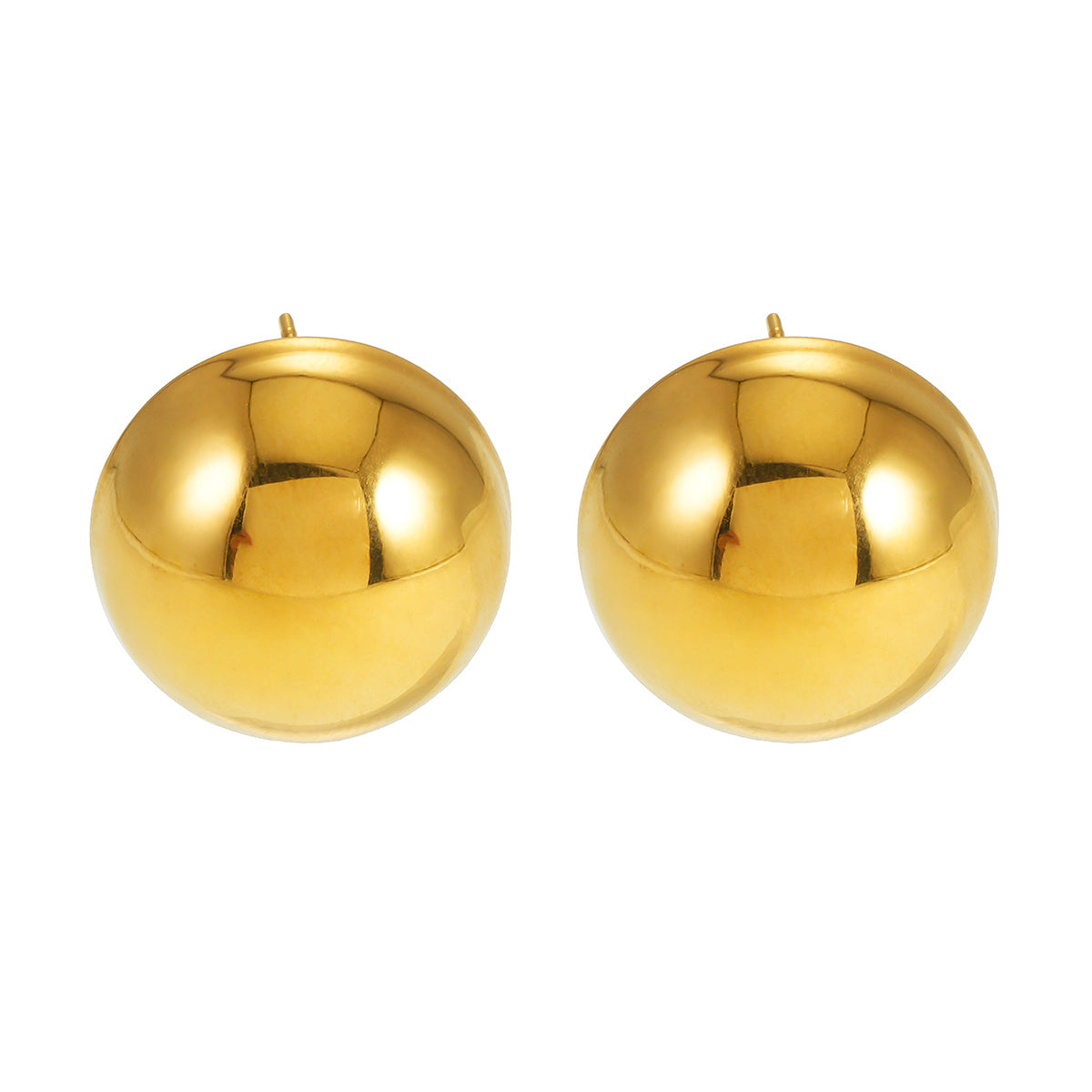AUGUSTA Gold : Boucles d'oreilles sphériques contemporaines