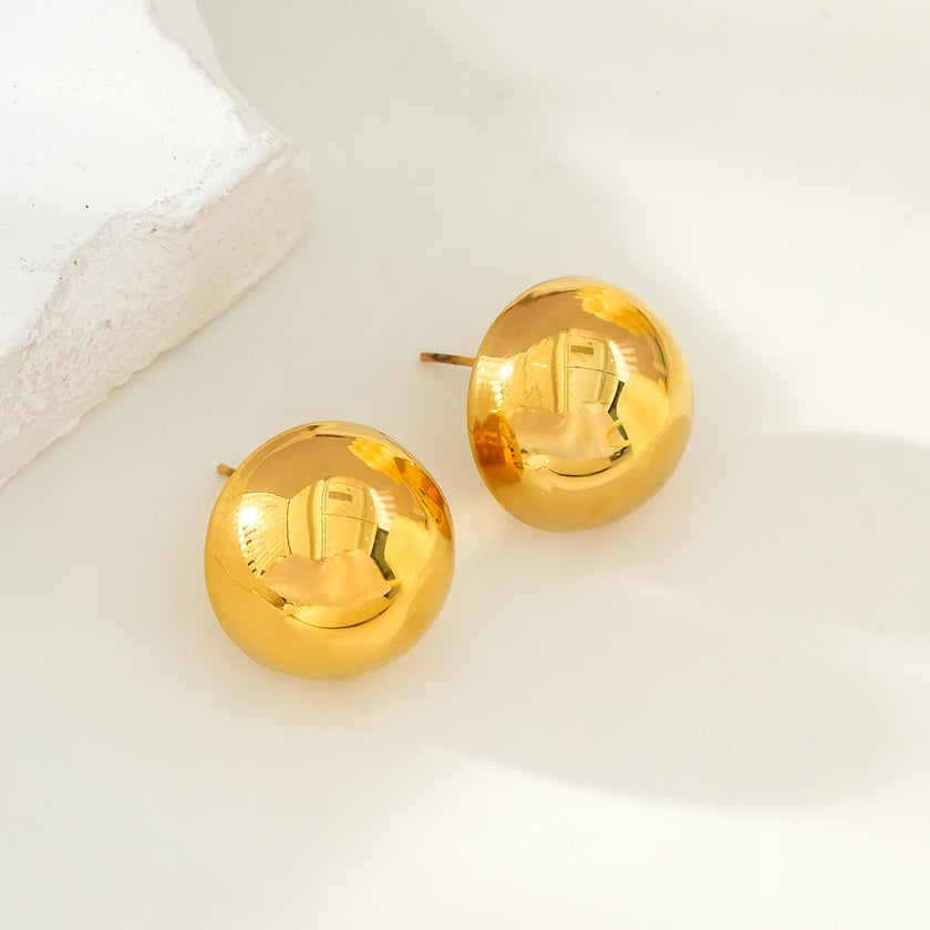 AUGUSTA Gold : Boucles d'oreilles sphériques contemporaines