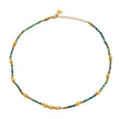 Style AYESHA: Crystal & Gold Beaded Elegant Boho Chain Necklace