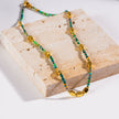 Style AYESHA: Crystal & Gold Beaded Elegant Boho Chain Necklace