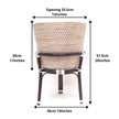 Ayo - Boho Floor Planter On Wooden Stand