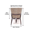 Ayu - Boho Floor Planter On Wooden Stand