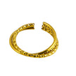 AZURA : Bague texturée contrastée à trois anneaux superposés