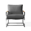 Acacia Stainless Steel Club Chair with Sunbrella® Cushions