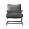 Acacia Stainless Steel Club Chair with Sunbrella® Cushions