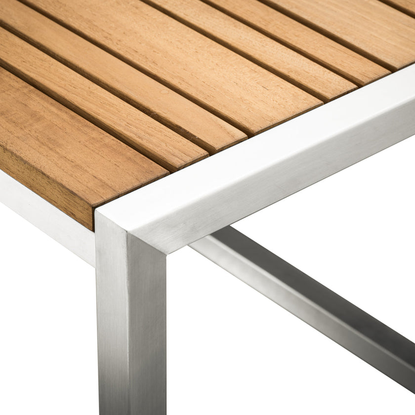 Acacia Teak Top Square End Table