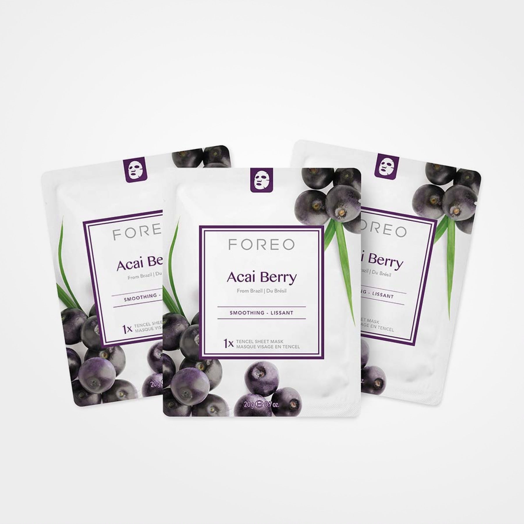 FOREO Acai Berry Sheet Mask (3x)
