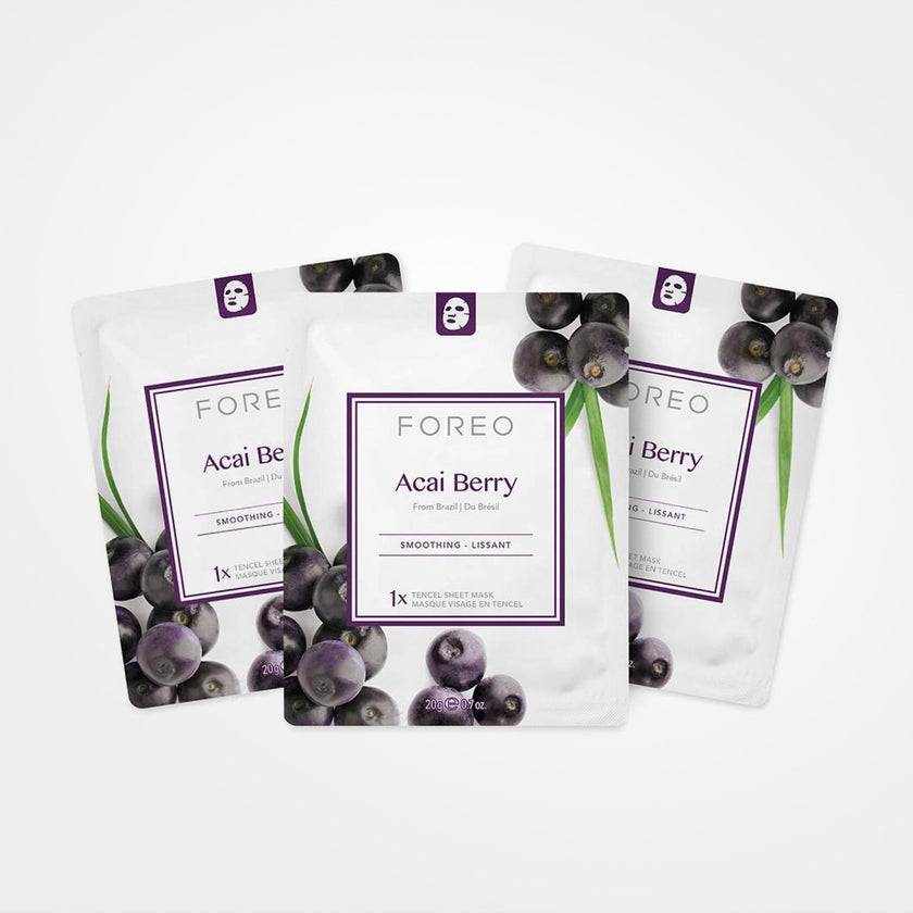 FOREO Acai Berry Sheet Mask (3x)