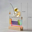 Acrylic Periodic Table: Real Element Samples + Light Base