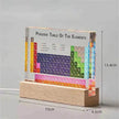 Acrylic Periodic Table: Real Element Samples + Light Base