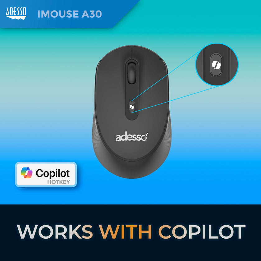 Adesso - Mouse Wireless A30B 4 Buttons