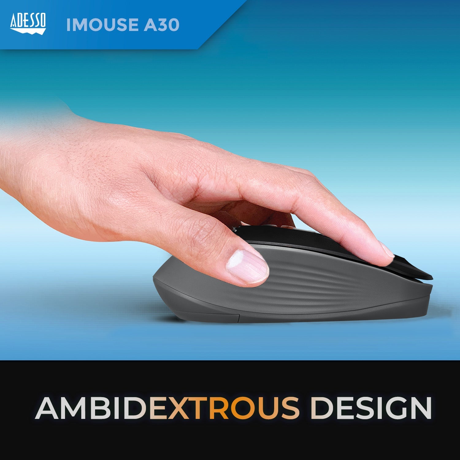 Adesso - Mouse Wireless A30B 4 Buttons