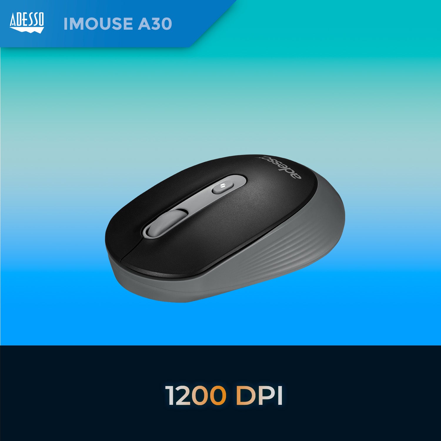 Adesso - Mouse Wireless A30B 4 Buttons