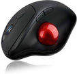 Adesso - Trackball Mouse Wireless Ergonomic iMouse T30 7 Buttons - Black
