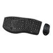 Adesso - TruForm™ 1600 Wireless Ergonomic Keyboard and Optical Mouse (WKB-1600CB) - Canadian French
