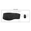 Adesso - TruForm™ 1600 Wireless Ergonomic Keyboard and Optical Mouse (WKB-1600CB) - Canadian French