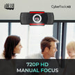 Adesso - Webcam 720P CyberTrack H3 1.3 MP with Build-in Microphones (USB)