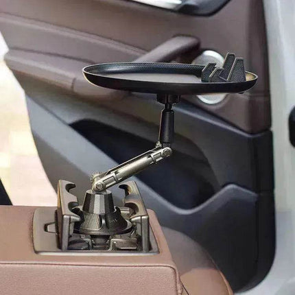 Adjustable Car Cup Holder & Food Tray Organizer Accessories