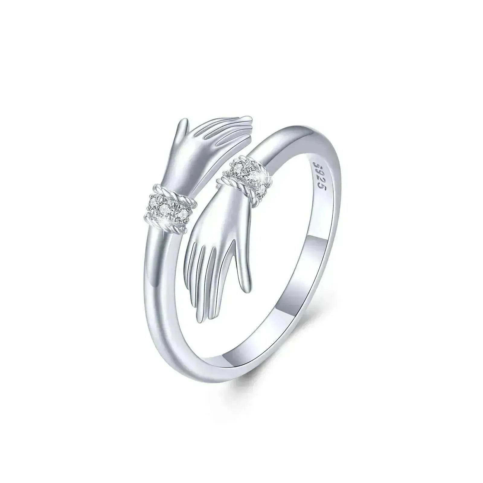 Adjustable Inspire Hand Open Ring