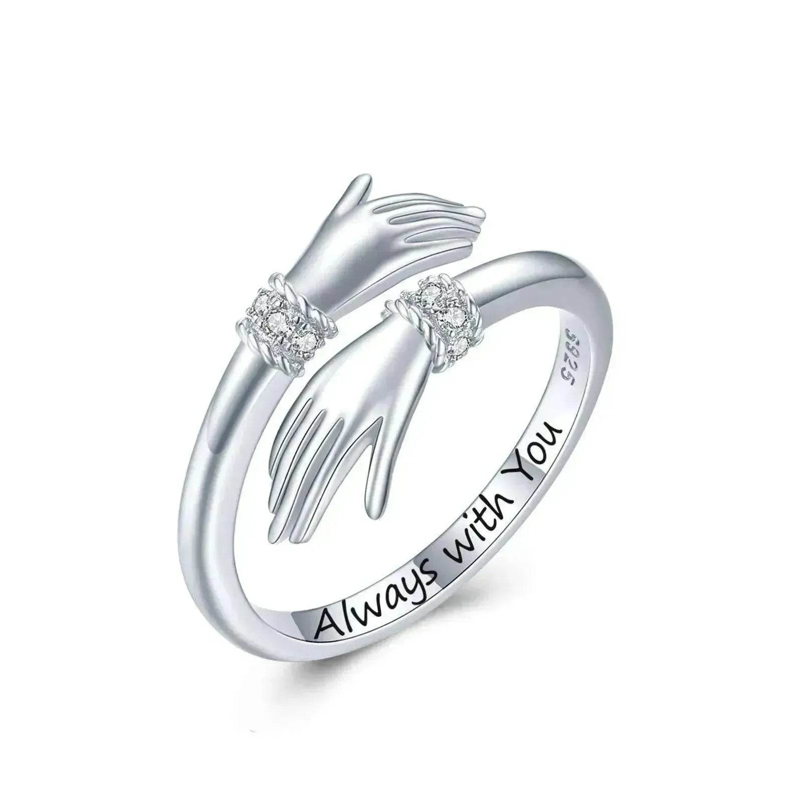 Adjustable Inspire Hand Open Ring
